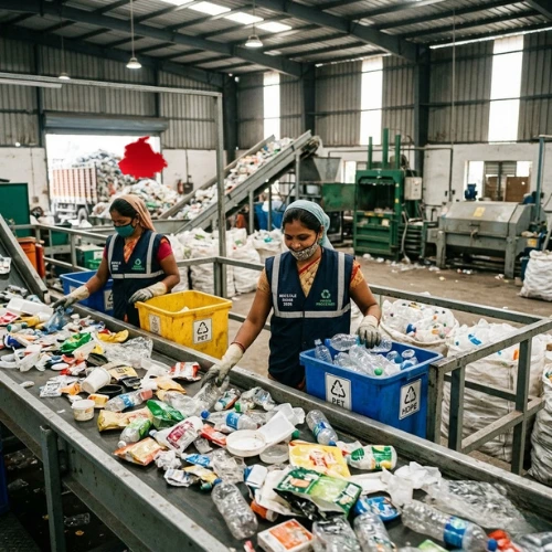 plastic recycling process in India