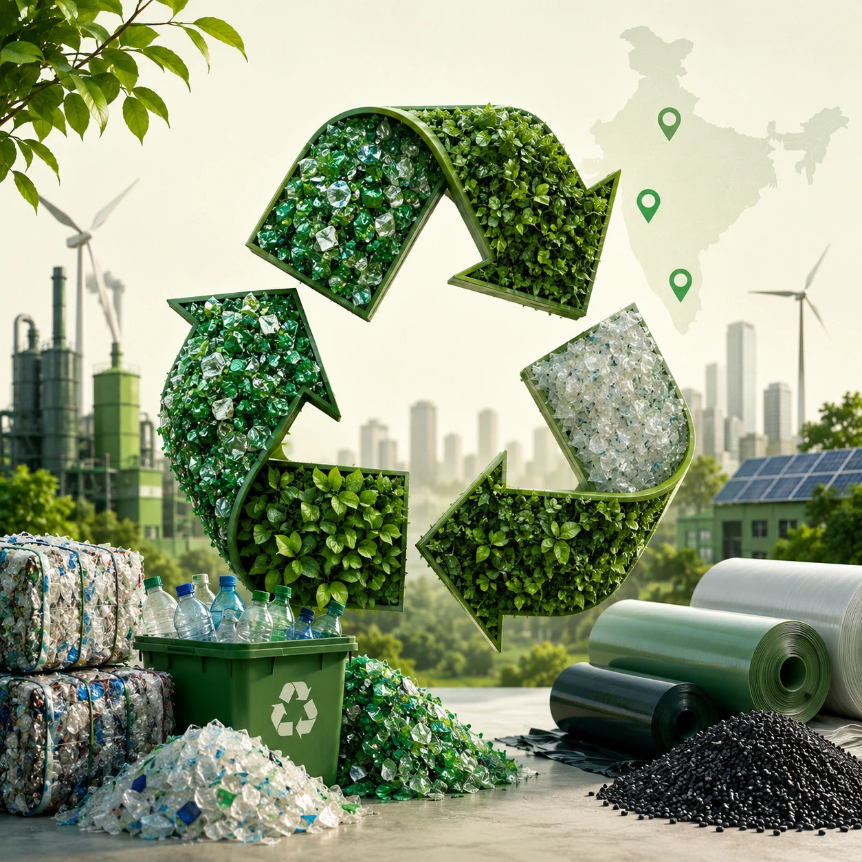 Plastic recycling companies in India